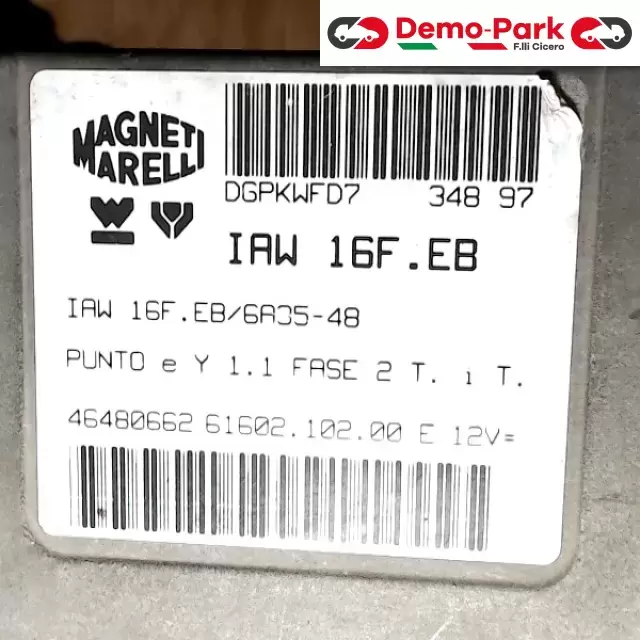 CENTRALINA MOTORE Lancia Y IAW 16F EB 6A35-48 1