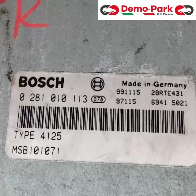 CENTRALINA MOTORE Land Rover Freelander - 2.0 D BOSCH 0 281 010 113  MSB101071 1