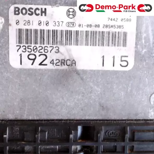 CENTRALINA MOTORE Fiat STILO - 1.9 JTD BOSCH 0 281 010 337    73502673 0