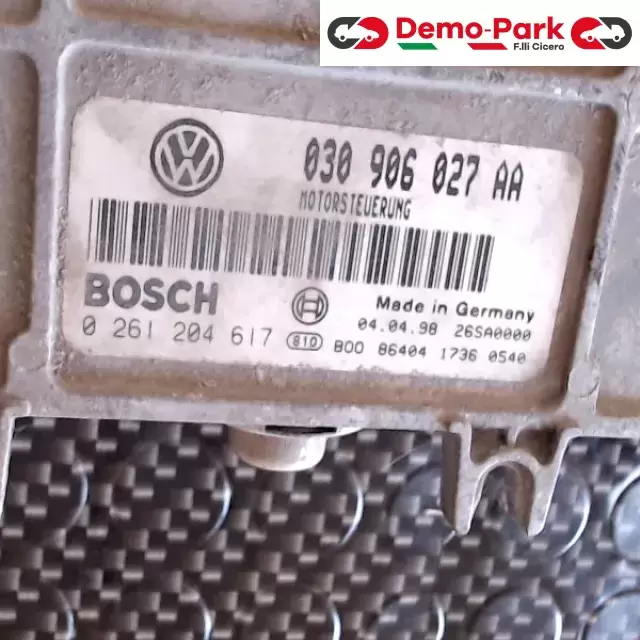 CENTRALINA MOTORE Volkswagen POLO 6N1 - 1.4 BOSCH 0 261 204 617  030 906 027 AA 0