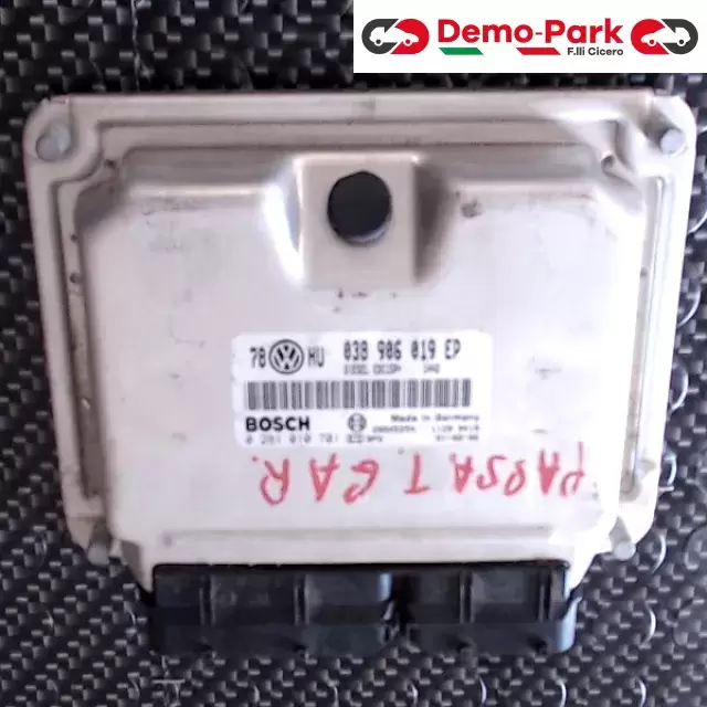 CENTRALINA MOTORE Volkswagen PASSAT 1.9 TDI BOSCH 0 281 010 701    038 906 019 EP 1