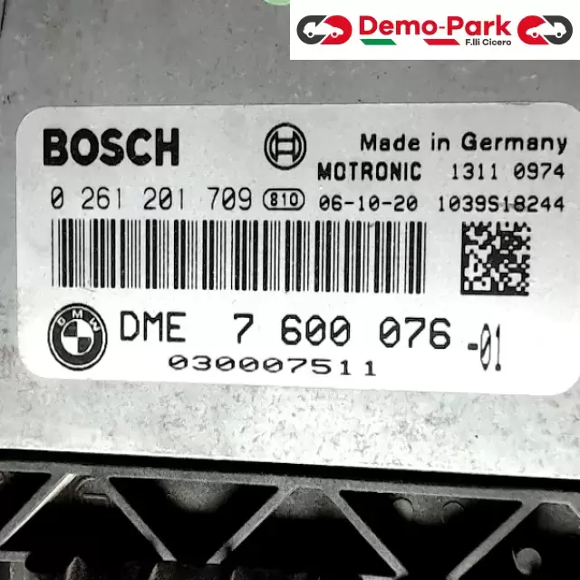 CENTRALINA MOTORE Mini COPER - 1.6 BOSCH 0 261 201 709   DME 7 600 076 1