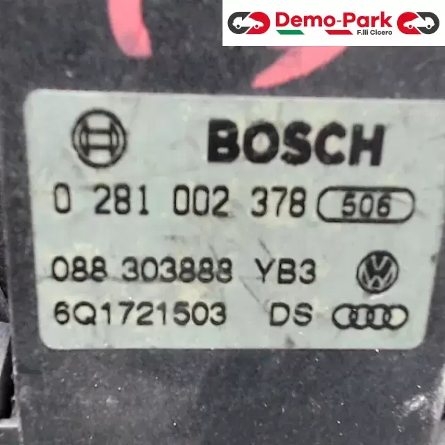 PEDALE ACCELERATORE  Skoda FABIA BOSCH 0 281 002 378 2