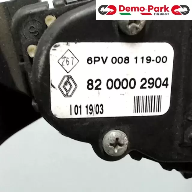 PEDALE ACCELERATORE  Renault LAGUNA - DCI 6PV 008 119-00   82 0000 2904 2