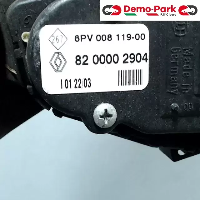 PEDALE ACCELERATORE  Renault LAGUNA 6PV 008 119-00   82 0000 2904 1