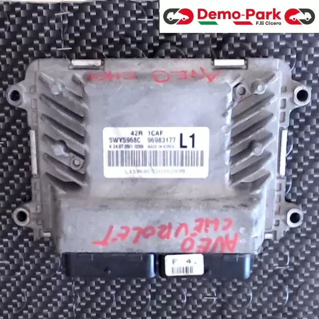 CENTRALINA MOTORE Chevrolet AVEO - 1.2 5WY5968C    42R  1CAF 0