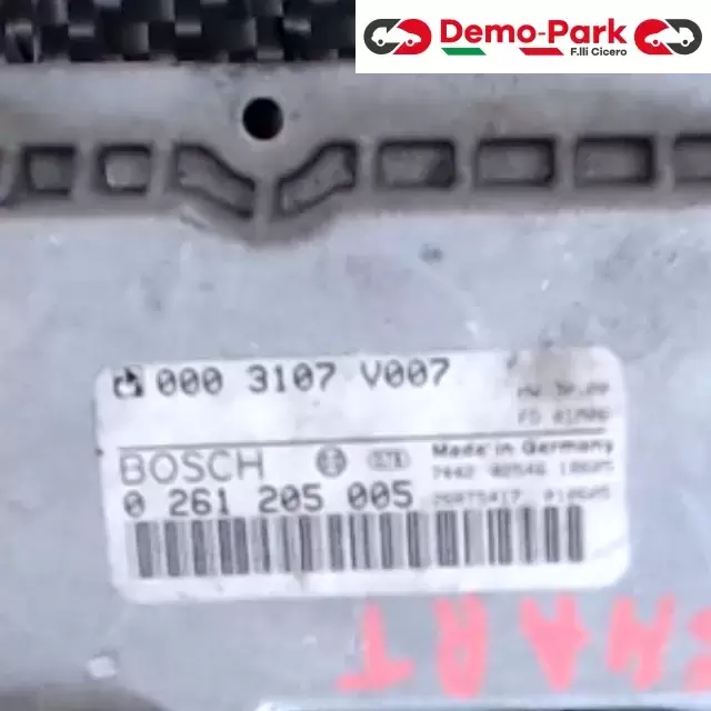 CENTRALINA MOTORE Smart TWO - 600 BOSCH 261 205 005     000 3107 V007 1