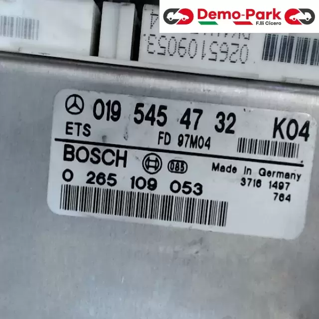 CENTRALINA ETS Mercedes-benz CLASSE C 250 TD BOSCH 0 265 109 053    019 545 47 32 K04 0
