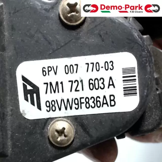 PEDALE ACCELERATORE  Seat ALHAMBRA - 1.9 TDI 6PV 007 770 - 03 1