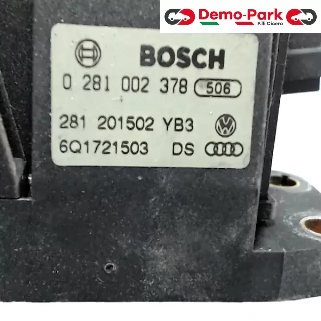 PEDALE ACCELERATORE  Skoda FABIA - 1.9 TDI BOSCH 0 281 002 378 1
