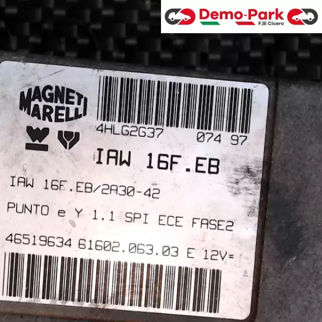 CENTRALINA MOTORE Fiat PUNTO I SERIE - 1.1 IAW 16F.EB/2A30-42 0