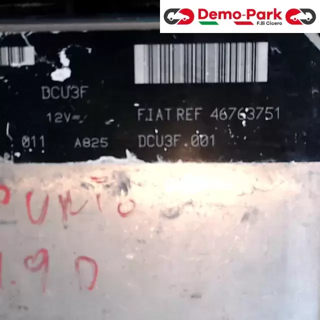 CENTRALINA MOTORE Fiat PUNTO 188 - 1.9 D    R04010032D  FIAT REF.  4676375 1