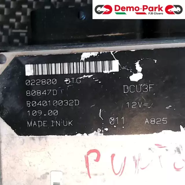 CENTRALINA MOTORE Fiat PUNTO 188 - 1.9 D    R04010032D  FIAT REF.  4676375 2