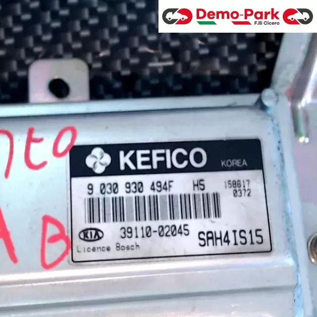 CENTRALINA MOTORE Kia PICANTO KEFICO 9 030 930 494F  H5       SAH4IS15 1
