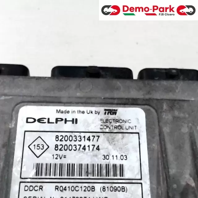 CENTRALINA MOTORE Renault CLIO - 1.5 DCI DELPHI DDCR RQ410C120B 1