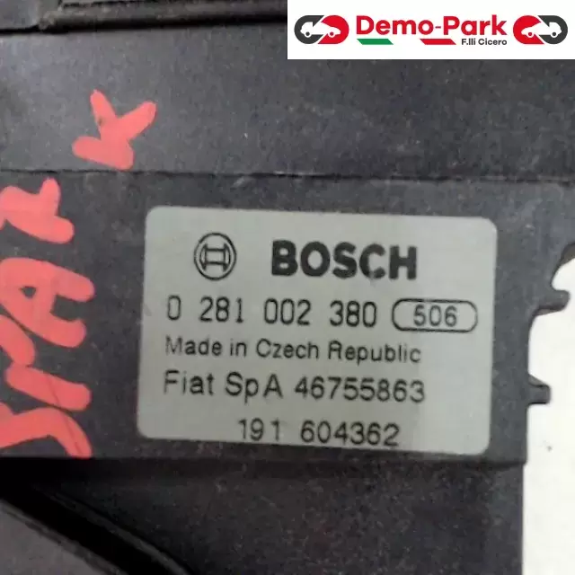 PEDALE ACCELERATORE   Alfa Romeo 147 - 1.6 BOSCH 0 281 002 380  1