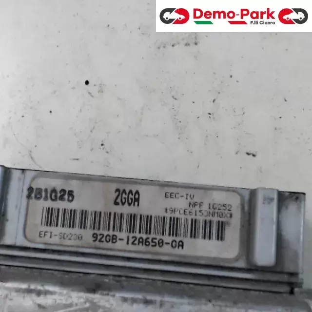 CENTRALINA MOTORE Ford SIERRA 92GB-12A650-GA   NFP 16252 1