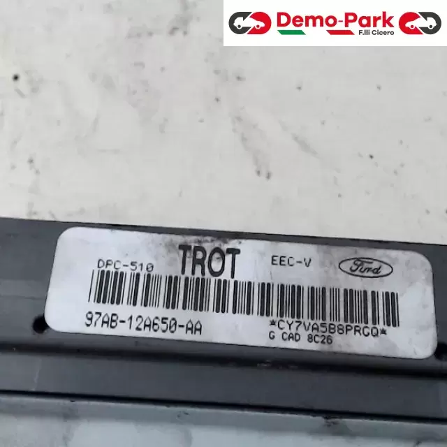 CENTRALINA MOTORE Ford ESCORT - TD 97AB-12A650-AA   CAD 8C26 1