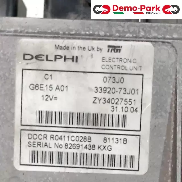 CENTRALINA MOTORE Suzuki LIANA - 1.4 DDiS DELPHI DDCR R0411C028B   81131B 1