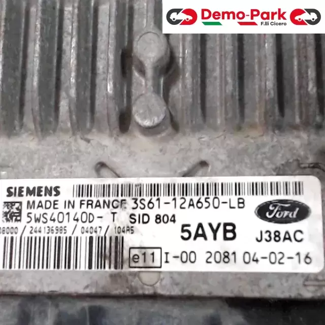 CENTRALINA MOTORE Ford FIESTA - 1.6 TDCI SIEMENS 5WS40140D-T  SID 804 1