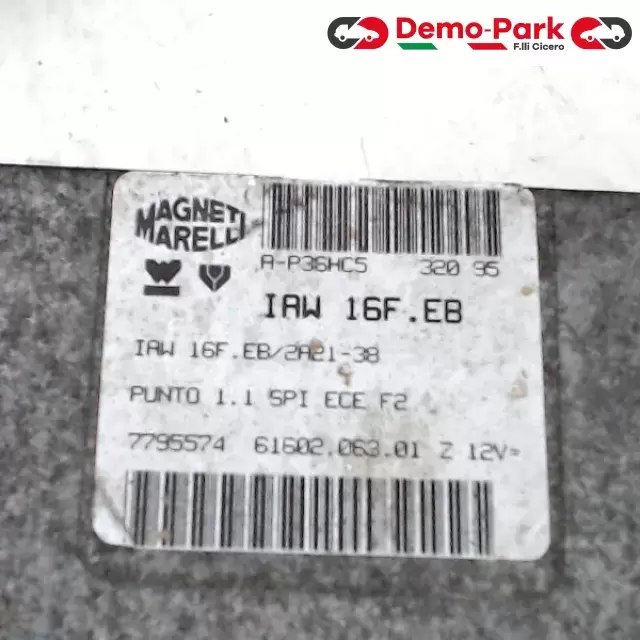 CENTRALINA MOTORE Fiat PUNTO I SERIE - 1.1 IAW 16F.EB/2A21-38   A-P36HC5  320 95 1