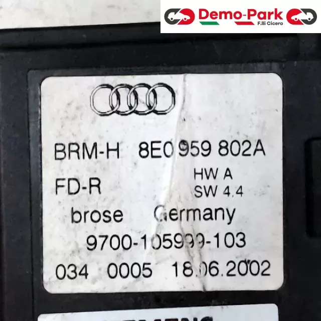 MOTORINO ALZAVETRO ANT. DX Audi A6  1