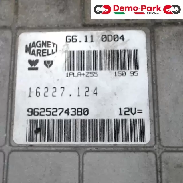 CENTRALINA MOTORE Peugeot 106 - 1.0 MAGNETI MARELLI 16227.124    9625274380 1