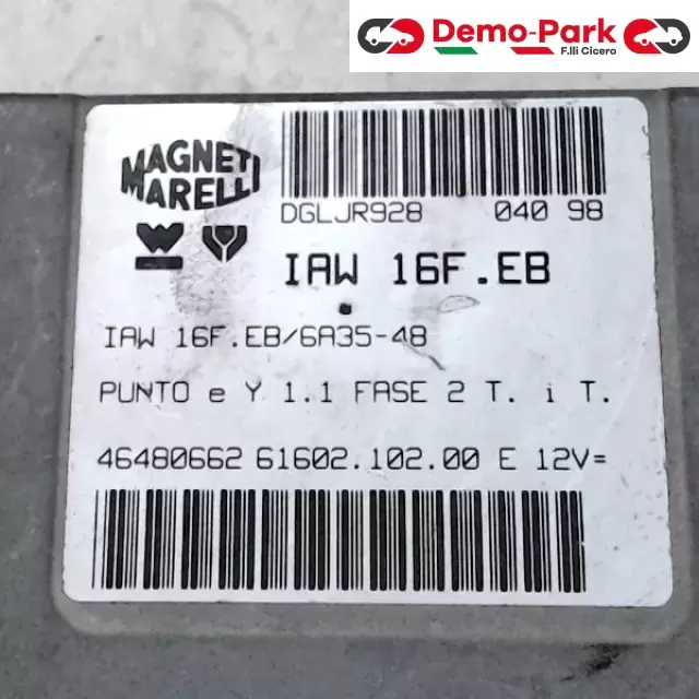 CENTRALINA MOTORE Lancia Y - 1.1 IAW 16F.EB/6A35-48 1