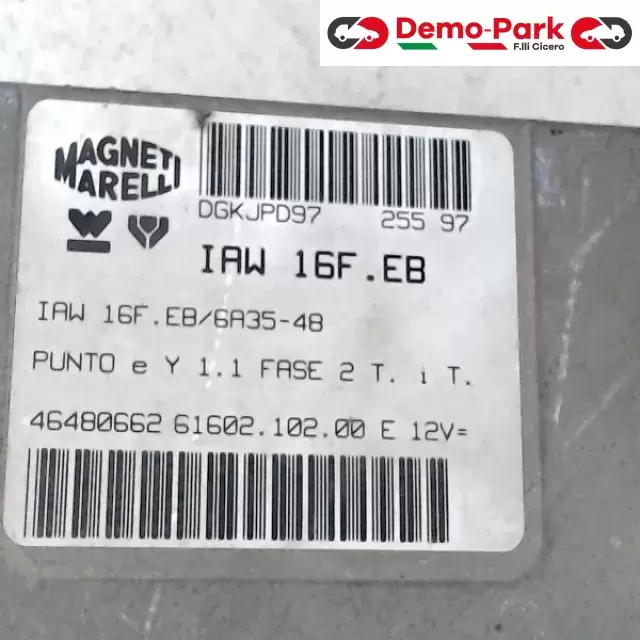 CENTRALINA MOTORE Lancia Y - 1.1 IAW 16F.EB/6A35-48 1
