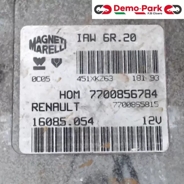 CENTRALINA MOTORE Renault TWINGO - 1.2 IAW 6R.20  HOM 7700856784 1