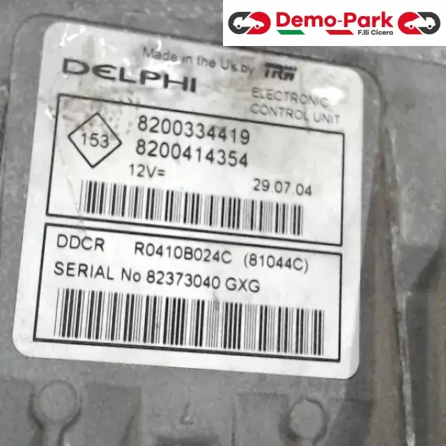 CENTRALINA MOTORE Renault SCENIC - 1.5 DCI DELPHI DDCR R0410B024C  81044C 1