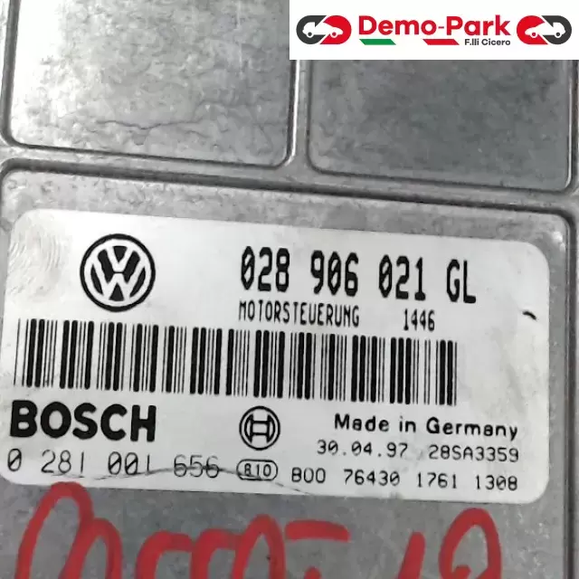 CENTRALINA MOTORE Volkswagen PASSAT - 1.9 TDI BOSCH 0 281 001 656   028 906 021 GL     1