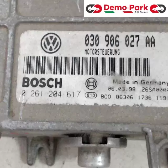 CENTRALINA MOTORE Volkswagen POLO - 1.4 BOSCH 0 261 204 617  030 906 027 AA 1