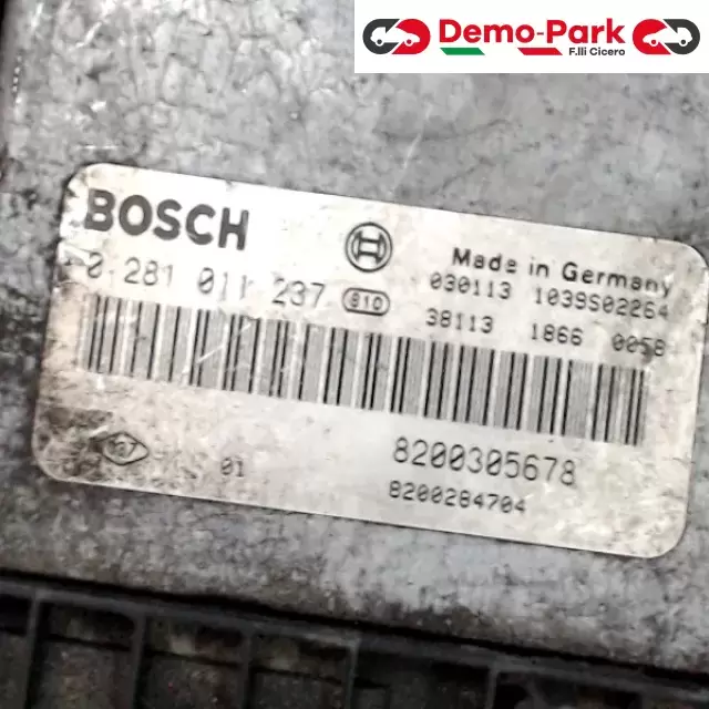 CENTRALINA MOTORE Alfa Romeo 147 - 1.9 JTD BOSCH 0 281 011 237     8200305678 1