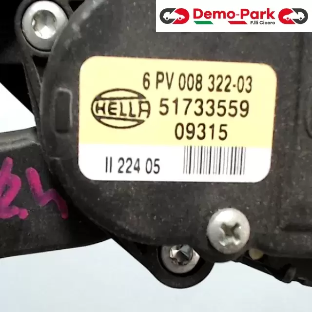 PEDALE ACCELERATORE  Fiat CROMA - 1.9/2.4 MJET 6PV 008 322 - 03 1