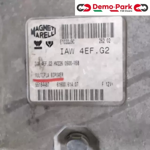 CENTRALINA MOTORE Fiat MULTIPLA - 1.6 16v BIPOWER IAW 4EF.G2 HV225 0500-H58 1