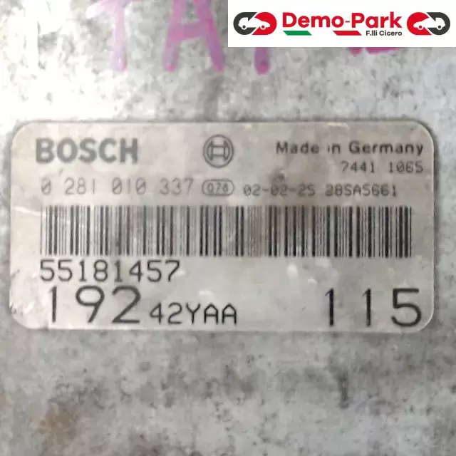 CENTRALINA MOTORE Hyundai SANTA FE BOSCH 0 281 010 337    55181457 1