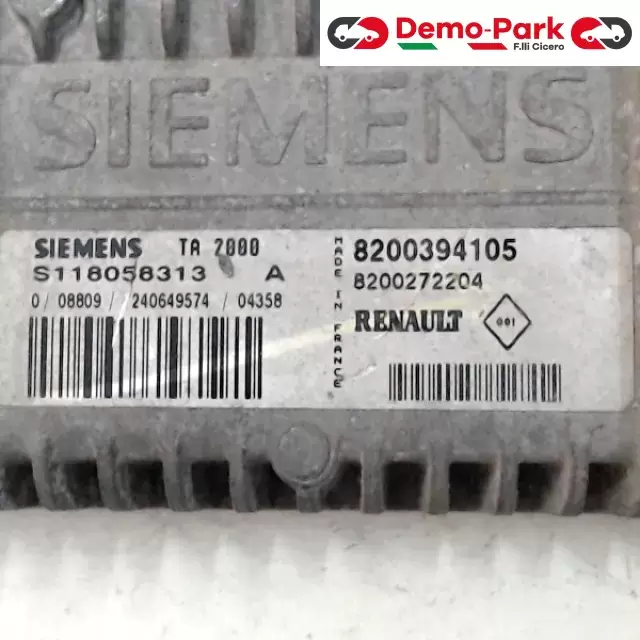 CENTRALINA MOTORE Renault MEGANE - 1.5 DCI SIEMENS S118058313    8200394105 1