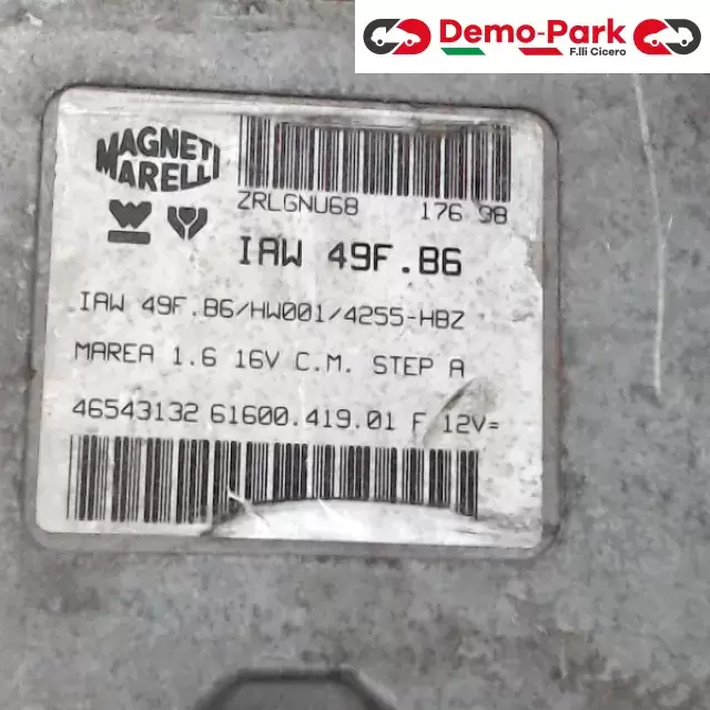 CENTRALINA MOTORE Fiat MAREA IAW 49F.B6/HW001/4255-HBZ 1
