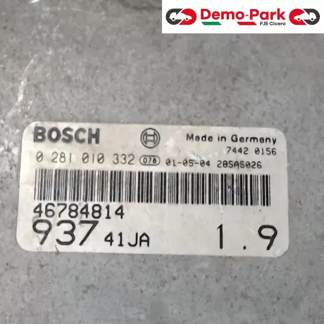 CENTRALINA MOTORE Alfa Romeo 147 - 1.9 JTD BOSCH 0 281 010 332   46784814 1