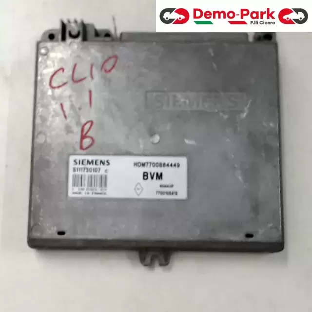 CENTRALINA MOTORE Renault CLIO - 1.2 SIEMENS S111730107 C      HOM7700864449 0