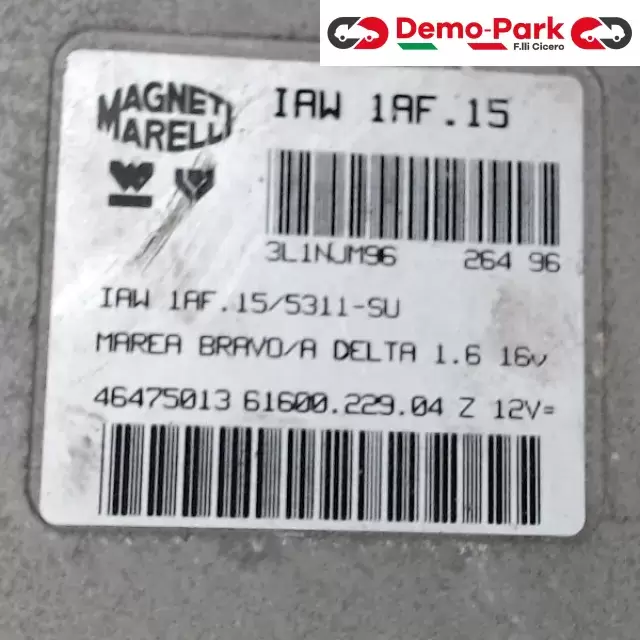 CENTRALINA MOTORE Fiat BRAVO - 1.6 IAW 1AF.15/5311-SU 1