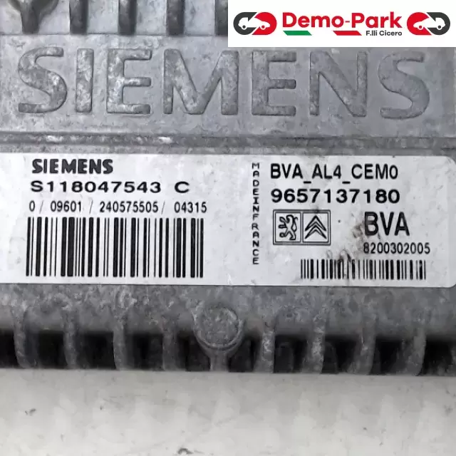 CENTRALINA MOTORE Peugeot 206 SIEMENS S118047543 C 1
