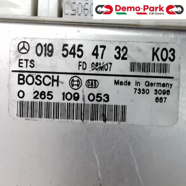 CENTRALINA MOTORE - CENTRALINA ECU  Mercedes-benz CLASSE E - 250 D BOSCH 0 281 001 461   A 020 545 37 32 HW     -       BOSCH 0 265 109 053   019 545 47 32 K03 2
