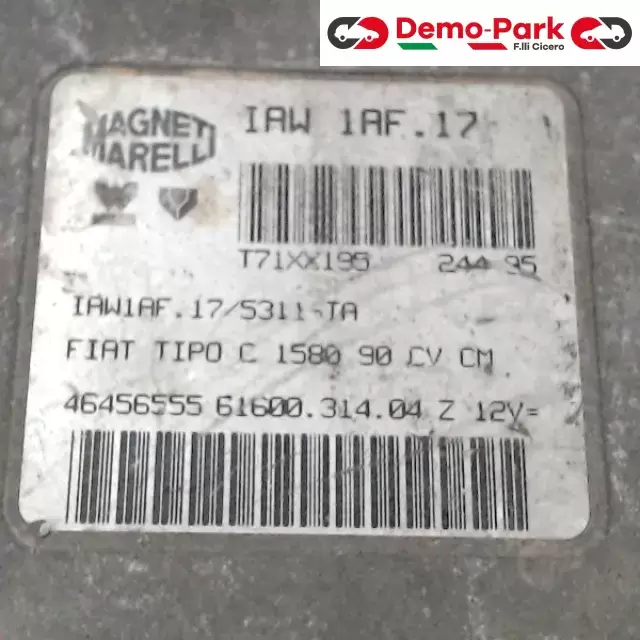 CENTRALINA MOTORE Fiat TIPO - 1.6 IAW 1AF.17/5311-TA 1