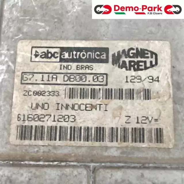CENTRALINA MOTORE Fiat UNO - INNOCENTI G7.11A DB00.03 1