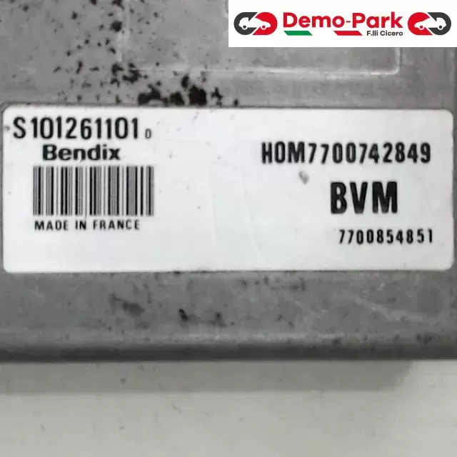 CENTRALINA MOTORE Renault 19 - 1.6 BENDIX S101261101   HOM7700742849 1