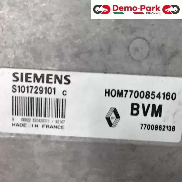 CENTRALINA MOTORE Renault 19 SIEMENS S101729101C   HOM7700854160 1