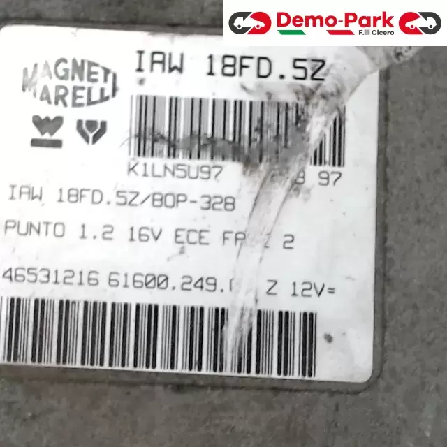 CENTRALINA MOTORE Fiat PUNTO I SERIE - 1.2 IAW 18FD.5Z/BOP-328 1