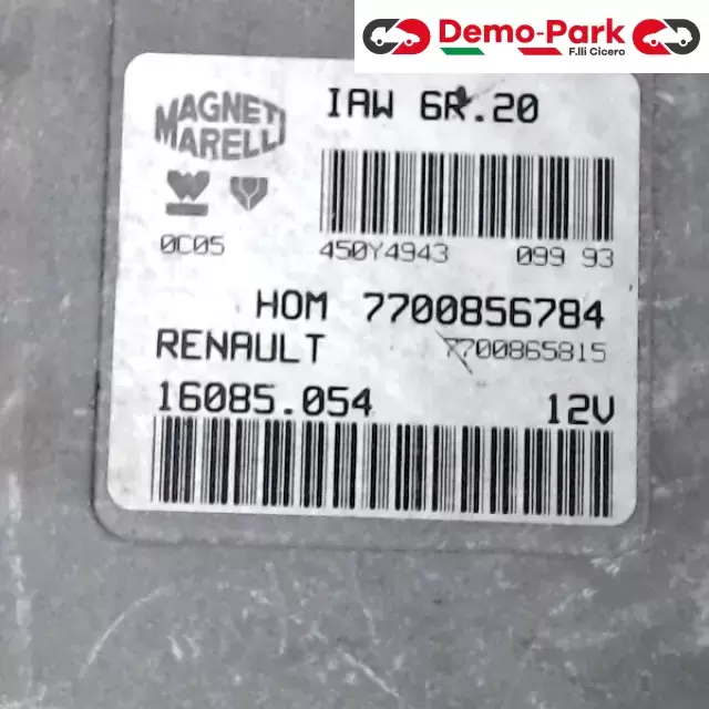 CENTRALINA MOTORE Renault TWINGO - 1.2 IAW 6R.20  HOM 7700856784 1
